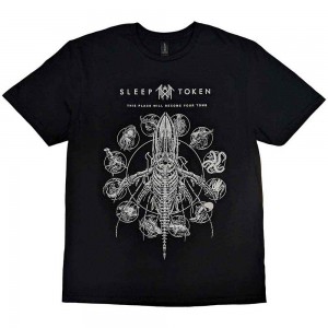 Sleep Token Unisex T-Shirt: Tomb Whale (Black) (X-Large)