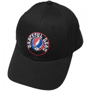 Grateful Dead Unisex Baseball Cap: Steal Your Face Logo (Black)
