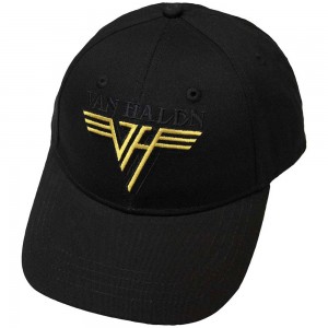 Van Halen Unisex Baseball Cap: Text & Yellow Logo (Black)