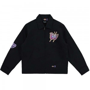 Olivia Rodrigo Unisex Zipped Jacket: Sour Dickies (Black) (Ex-Tour) (Large)