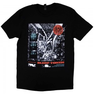 Sleep Token Unisex T-Shirt: Collage (Black) (Medium)