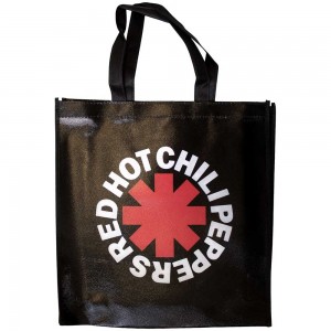 Red Hot Chili Peppers Eco Shopper: Classic Asterisk (Black) (Back Print)