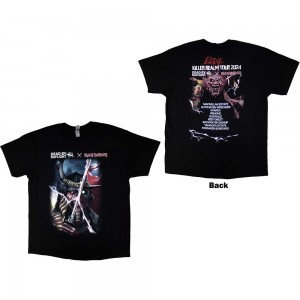 Iron Maiden Unisex T-Shirt: Dead By Daylight Killer Realm (Black) (Back Print) (Large)