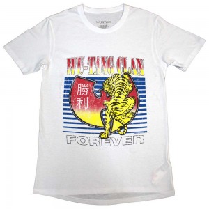 Wu-Tang Clan Unisex T-Shirt: Tiger (White) (X-Large)
