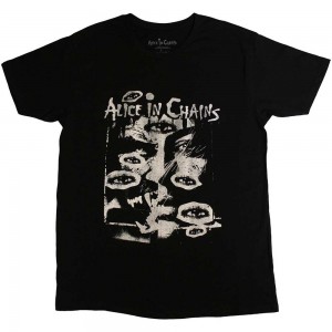 Alice In Chains Unisex T-Shirt: All Eyes (Black) (Medium)