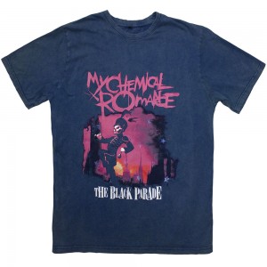 My Chemical Romance Unisex T-Shirt: March (Blue Wash) (Wash Collection) (Medium)