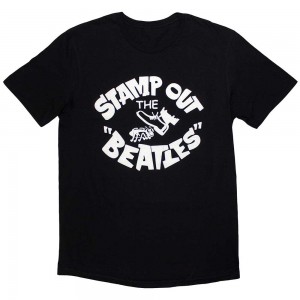 The Beatles Unisex T-Shirt: Stamp Out The... (Black) (Small)