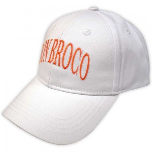 Don Broco Unisex Baseball Cap: Orange Logo (White)