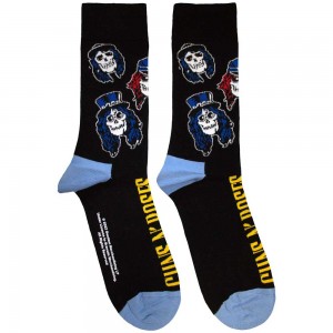 Guns N´ Roses Unisex Ankle Socks: Skulls Band (Black) (UK Size 7 - 11)