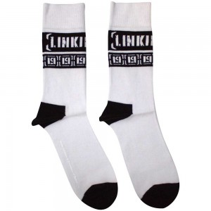 Linkin Park Unisex Ankle Socks: LP Repeat (White) (UK Size 7 - 11)
