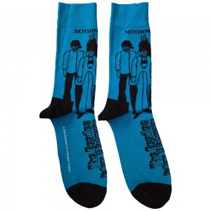 The Beatles Unisex Ankle Socks: Sub & Band Outlines (Blue) (UK Size 7 - 11)