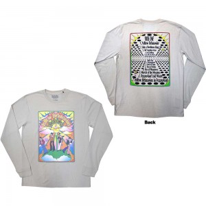 The Beatles Unisex Long Sleeve T-Shirt: Yellow Submarine Tracklist (Sand) (Back Print) (XX-Large)