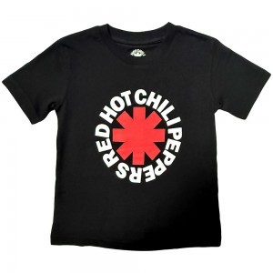 Red Hot Chili Peppers Kids T-Shirt: Classic Asterisk (Black) (7-8 Years)