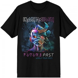 Iron Maiden Unisex T-Shirt: The Future Past World Tour ´24 (Black) (X-Large)