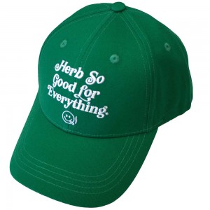 Bob Marley Unisex Baseball Cap: Herb So Good (Green)
