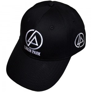 Linkin Park Unisex Baseball Cap: Concentric Side Logo (Black)