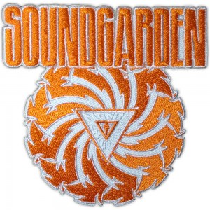 Soundgarden Standard Patch: Badmotorfinger Orange on White (White)
