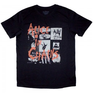 Alice In Chains Unisex T-Shirt: Albums Montage (Black) (X-Large)