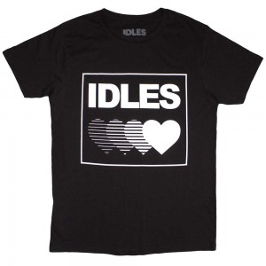 Idles Unisex T-Shirt: Gradient Heart (Black) (XX-Large)