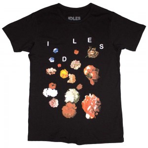 Idles Unisex T-Shirt: Flowers (Black) (X-Large)