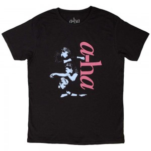 A-ha Unisex T-Shirt: Vertical Logo (Black) (XX-Large)