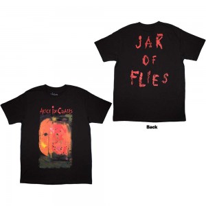 Alice In Chains Unisex T-Shirt: Jar of Flies (Black) (Back Print) (Medium)