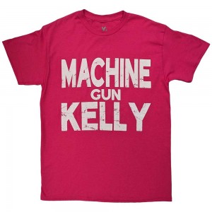 Machine Gun Kelly Unisex T-Shirt: Embers Logo (Pink) (XX-Large)