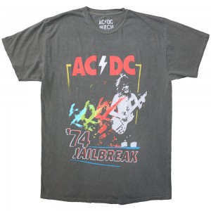 AC/DC Unisex T-Shirt: Vintage ´74 Jailbreak (Grey) (XX-Large)