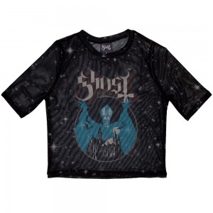 Ghost Ladies Crop Top: Opus (Black) (Mesh) (Small)