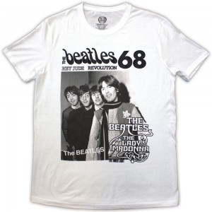 The Beatles Unisex T-Shirt: 1968 (White) (XX-Large)