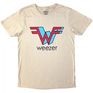 Weezer Unisex T-Shirt: W (Sand) (X-Large)