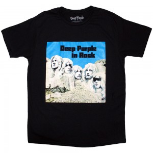 Deep Purple Unisex T-Shirt: In Rock (Black) (Small)