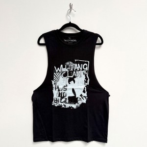 Wu-Tang Clan Unisex Vest T-Shirt: Graffiti (Black) (X-Large)