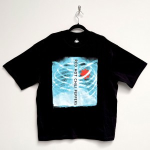 Red Hot Chili Peppers Unisex Oversized Boxy T-Shirt: X-Ray (Black) (Medium)