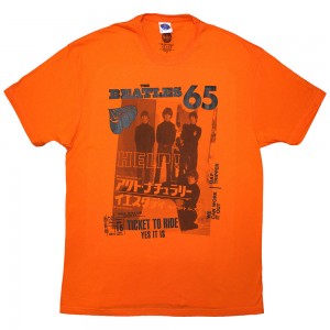 The Beatles Unisex T-Shirt: 1965 (Orange) (Medium)
