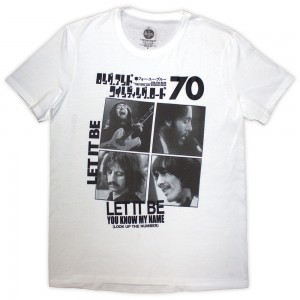 The Beatles Unisex T-Shirt: 1970 (White) (Medium)