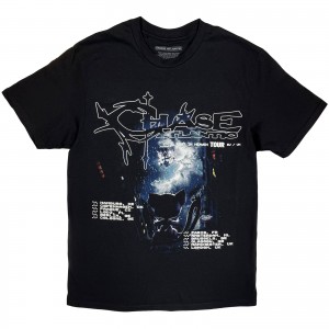 Chase Atlantic Unisex T-Shirt: Aura European Tour ´25 (Black) (Ex-Tour) (Large)