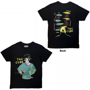 The Cure Unisex Carbon T-Shirt: Beach Party Tour ´86 (Black) (Back Print) (Small)