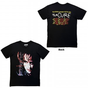 The Cure Unisex Carbon T-Shirt: Bloodflowers Tour ´00 (Black) (Back Print) (Medium)