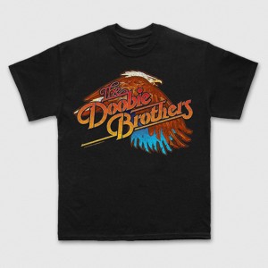 The Doobie Brothers Unisex Carbon T-Shirt: Eagle FP (Black) (XX-Large)