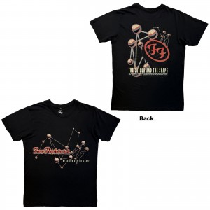 Foo Fighters Unisex Carbon T-Shirt: The Colour & The Shape (Black) (Back Print) (X-Large)