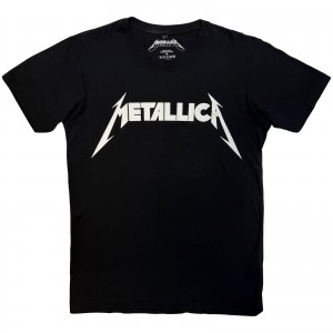Metallica Unisex Carbon T-Shirt: Logo (Black) (Medium)