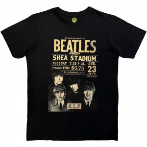 The Beatles Unisex Carbon T-Shirt: Shea ´66 (Black) (X-Large)