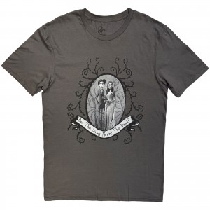 Corpse Bride Unisex T-Shirt: Can The Living Marry The Dead? (Charcoal Grey) (X-Large)