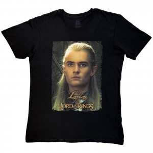 Lord Of The Rings Unisex T-Shirt: Legolas Sun Gleam Homage (Black) (Medium)