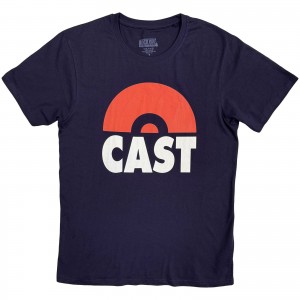 Cast Unisex T-Shirt: Classic Logo (Navy Blue) (X-Large)