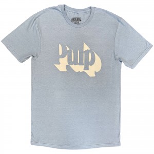Pulp Unisex T-Shirt: Classic Logo (Blue) (X-Large)