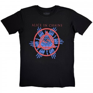 Alice In Chains Unisex T-Shirt: Circle Triangle (Black)