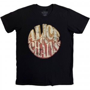 Alice In Chains Unisex T-Shirt: Gradient Logo (Black)