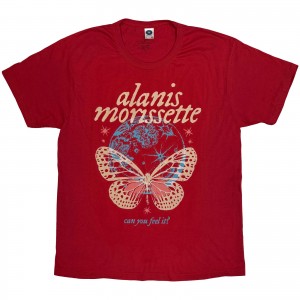 Alanis Morissette Unisex T-Shirt: Can You Feel It (Red)